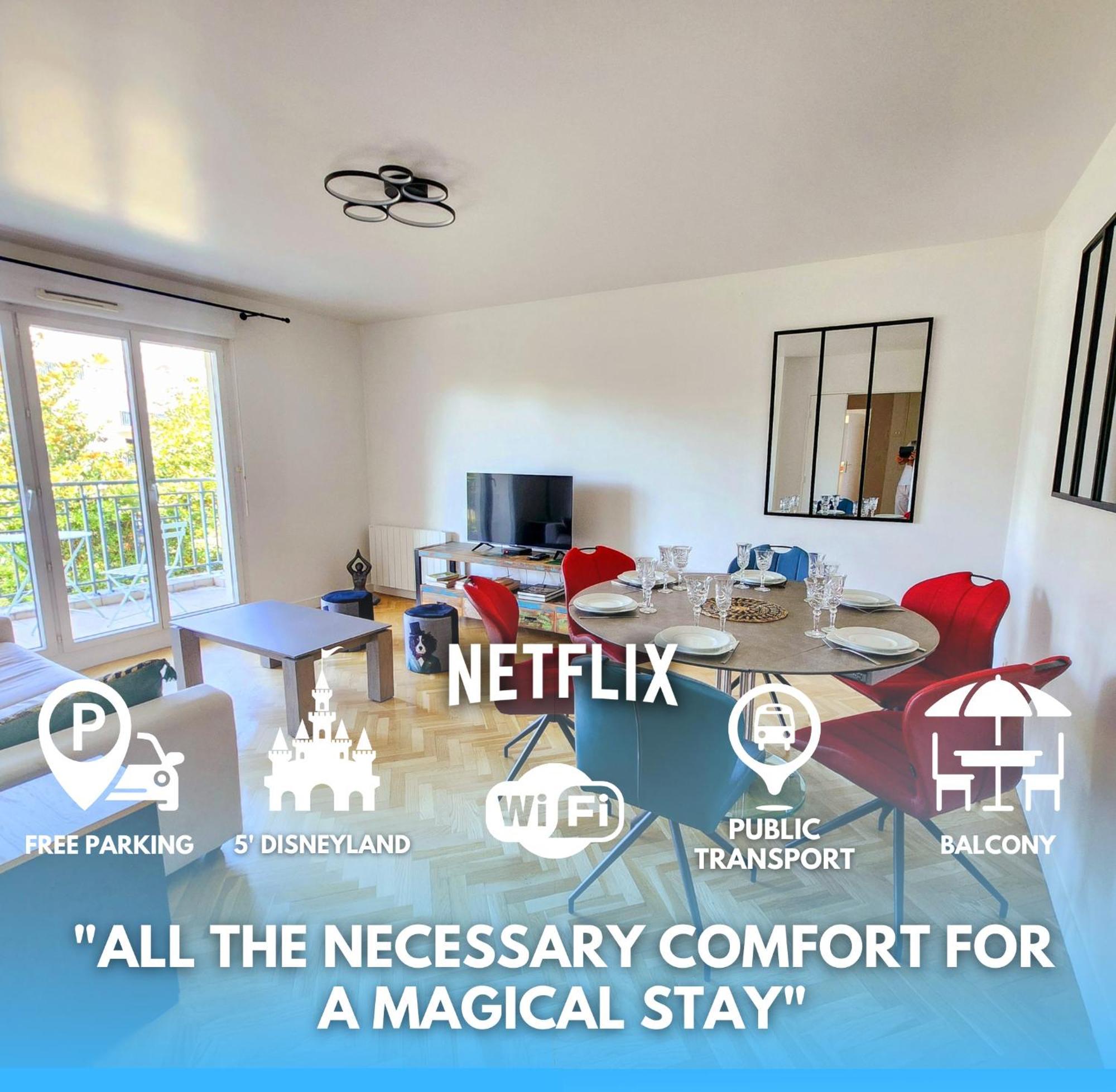 5' Disneyland Cozy Appartment Montévrain Exterior foto